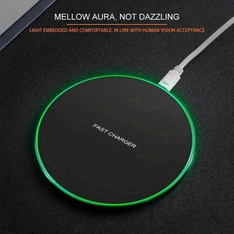 Wireless induction fast charging pad, dock station