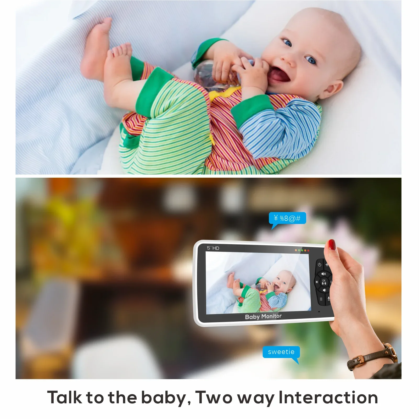 Baby Monitor with Camera and Audio