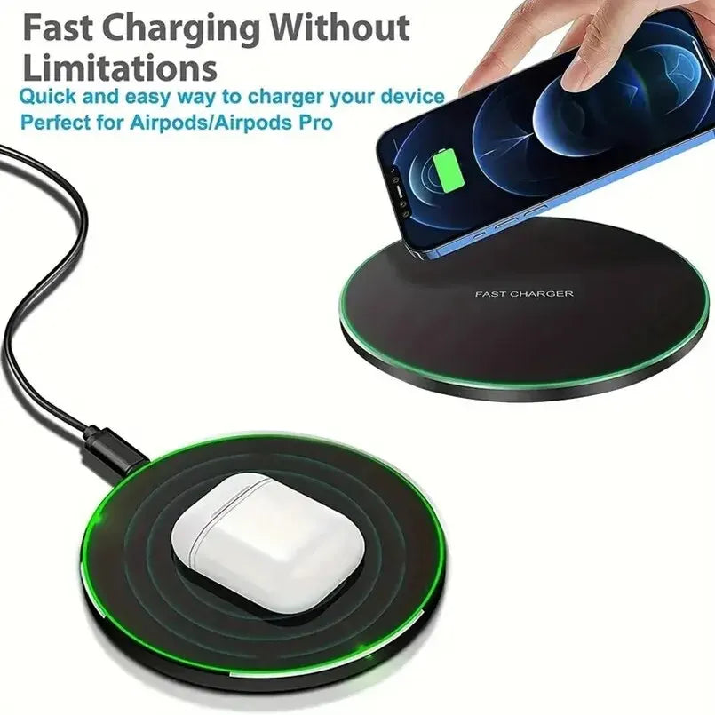 Wireless induction fast charging pad, dock station