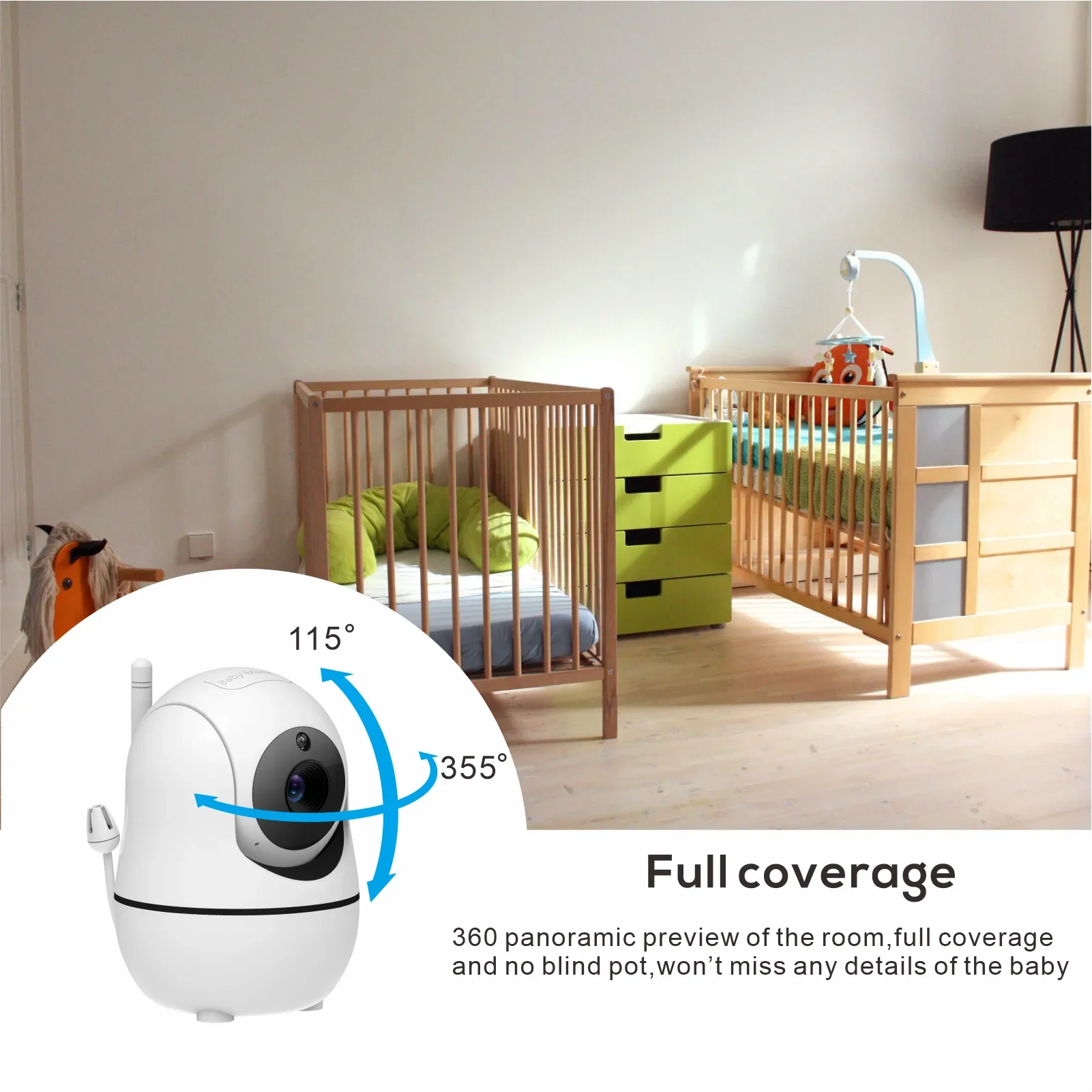 Baby Monitor with Camera and Audio