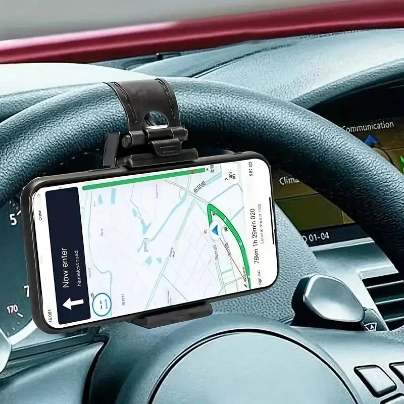 Universal Car Steering Wheel Phone Holder