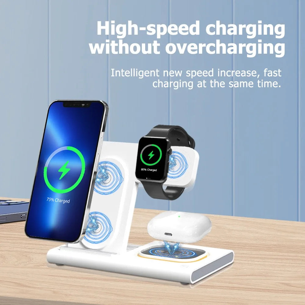 Wireless Charger Stand Pad for iPhone, Fast Charging Dock Station