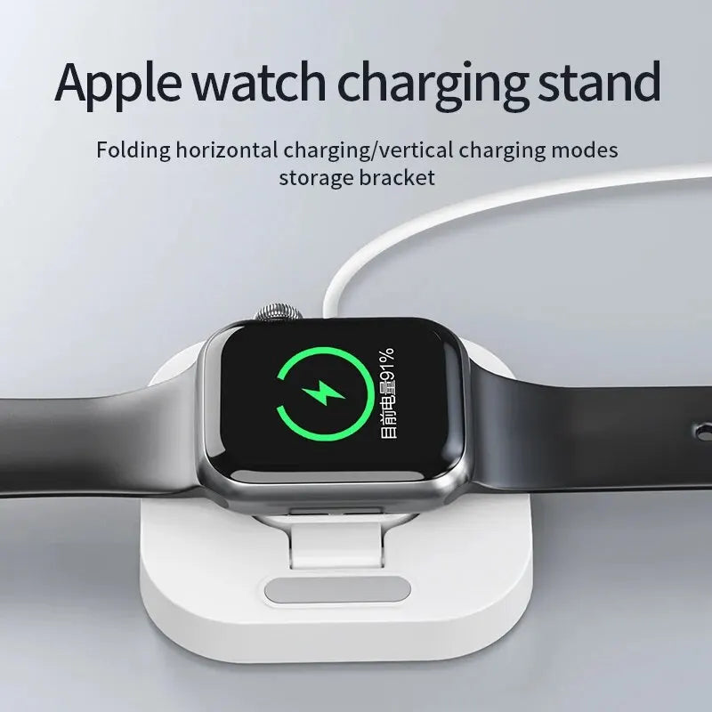 Magnetic Wireless Watch Charger Station Dock,  Portable Fast Charging for Apple Watch