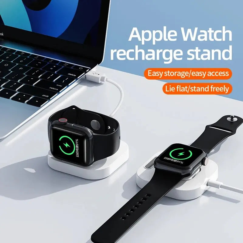 Magnetic Wireless Watch Charger Station Dock,  Portable Fast Charging for Apple Watch