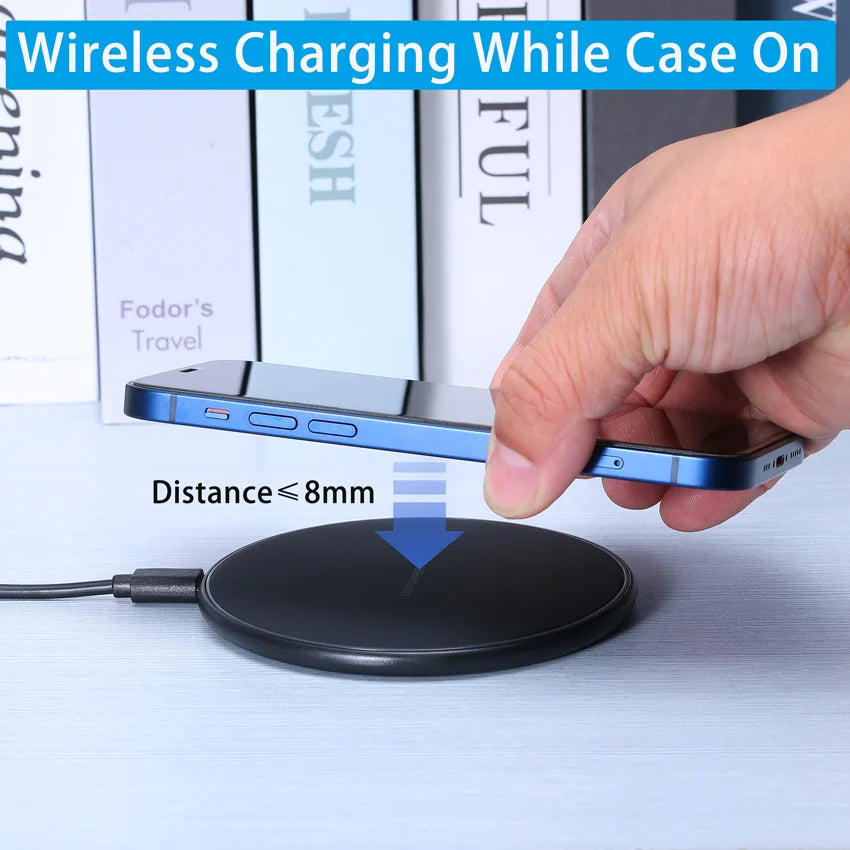Wireless induction fast charging pad, dock station