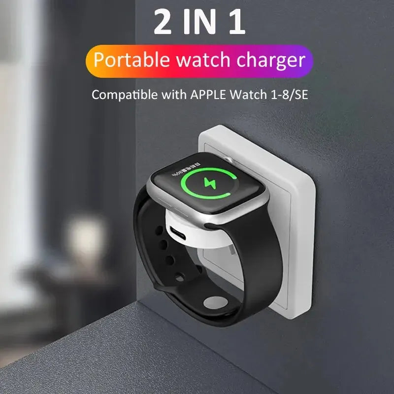 Fast Magnetic Watch Wireless Charger, Portable Charging Station