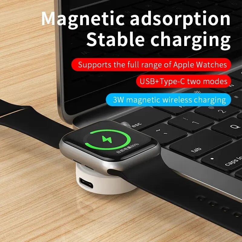 Fast Magnetic Watch Wireless Charger, Portable Charging Station