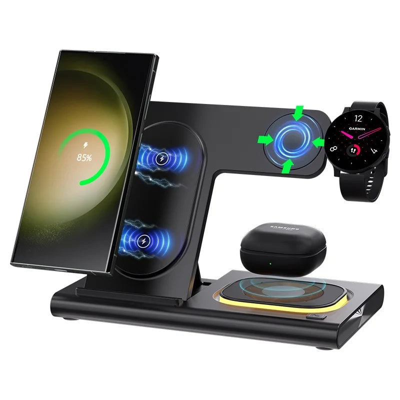 Wireless Charger Stand Pad for iPhone, Fast Charging Dock Station