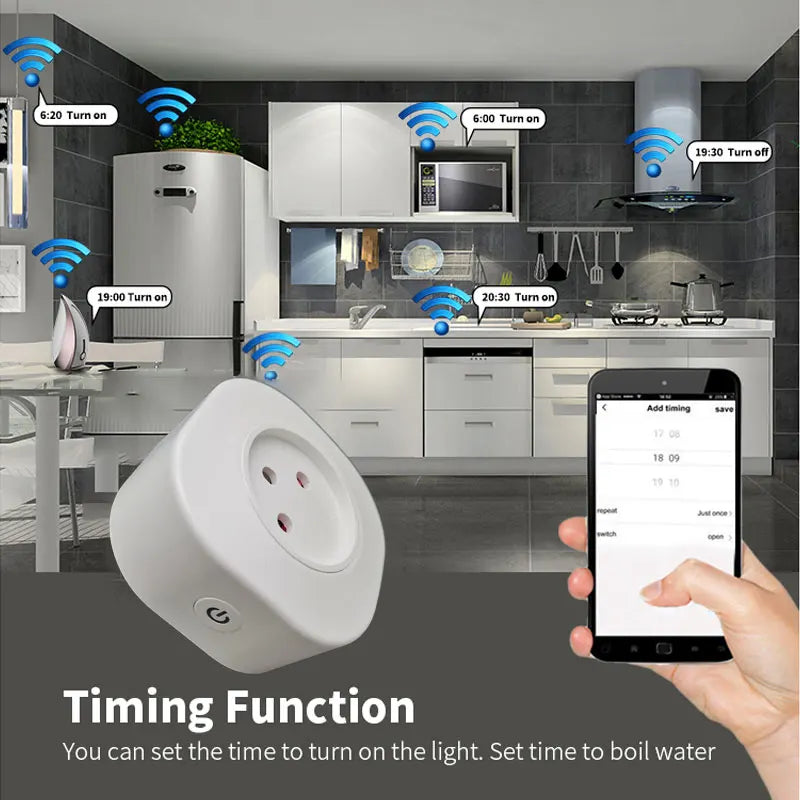 Smart WiFi Power Plug, Wireless Socket