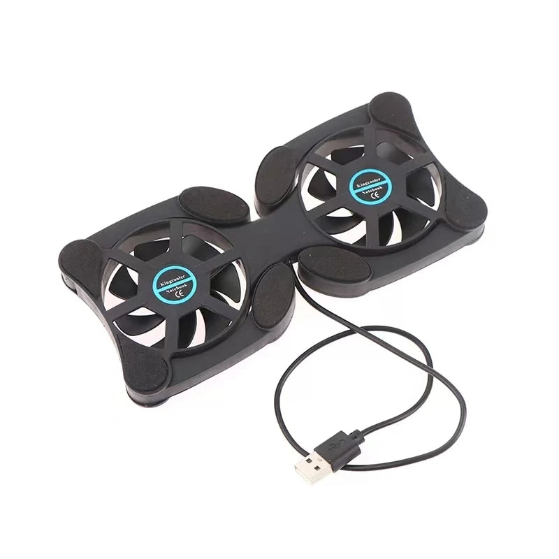 Foldable USB Mini Laptop Fan Stand, Notebook Cooler, Cooling Pad