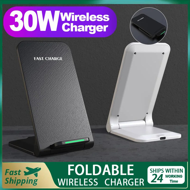 Stand Pad Wireless Charger for Phone, Induction Fast Charging