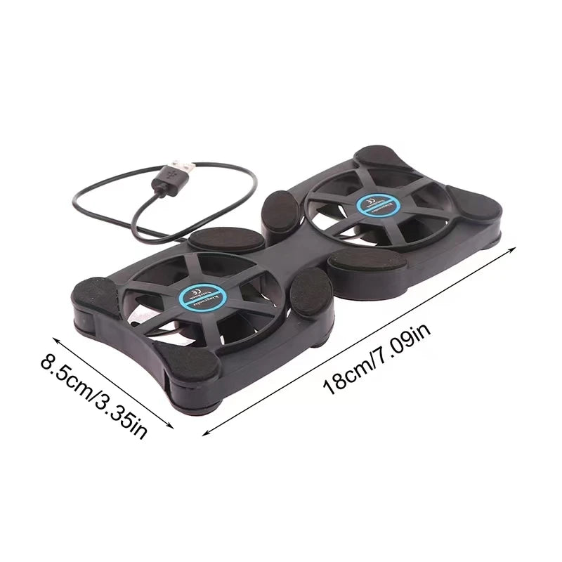 Foldable USB Mini Laptop Fan Stand, Notebook Cooler, Cooling Pad