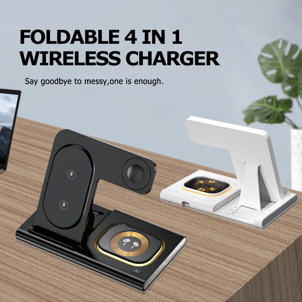 Wireless Charger Stand Pad for iPhone, Fast Charging Dock Station