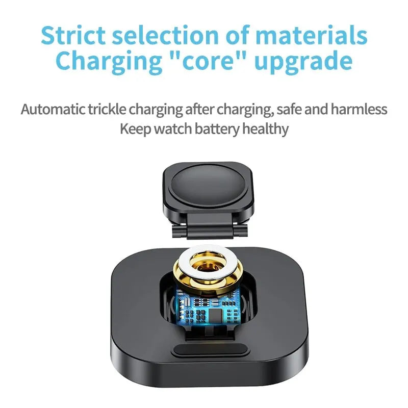 Magnetic Wireless Watch Charger Station Dock,  Portable Fast Charging for Apple Watch