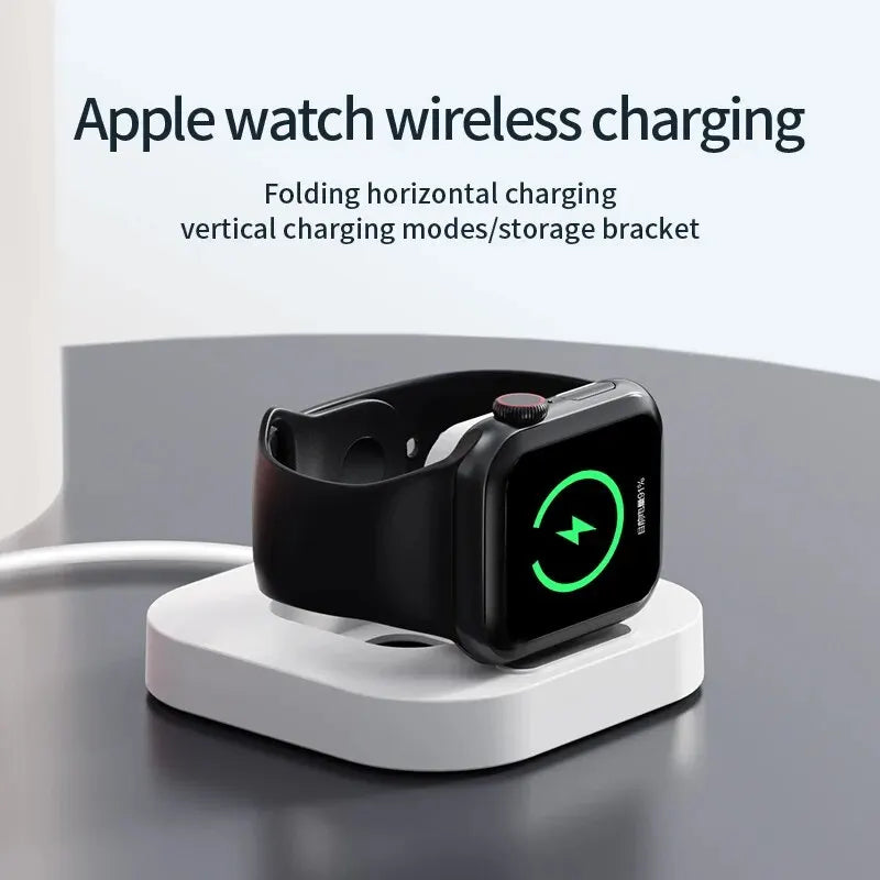 Magnetic Wireless Watch Charger Station Dock,  Portable Fast Charging for Apple Watch