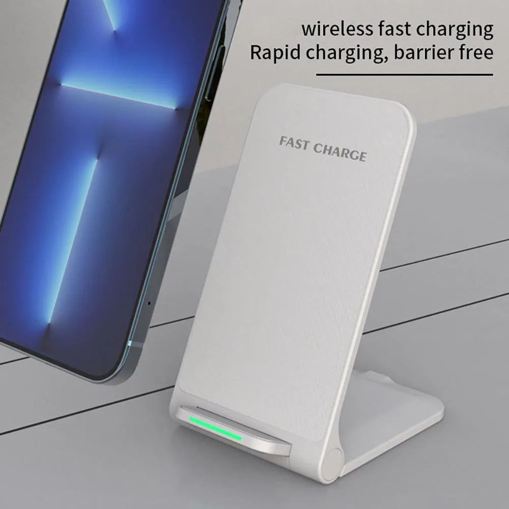 Stand Pad Wireless Charger for Phone, Induction Fast Charging