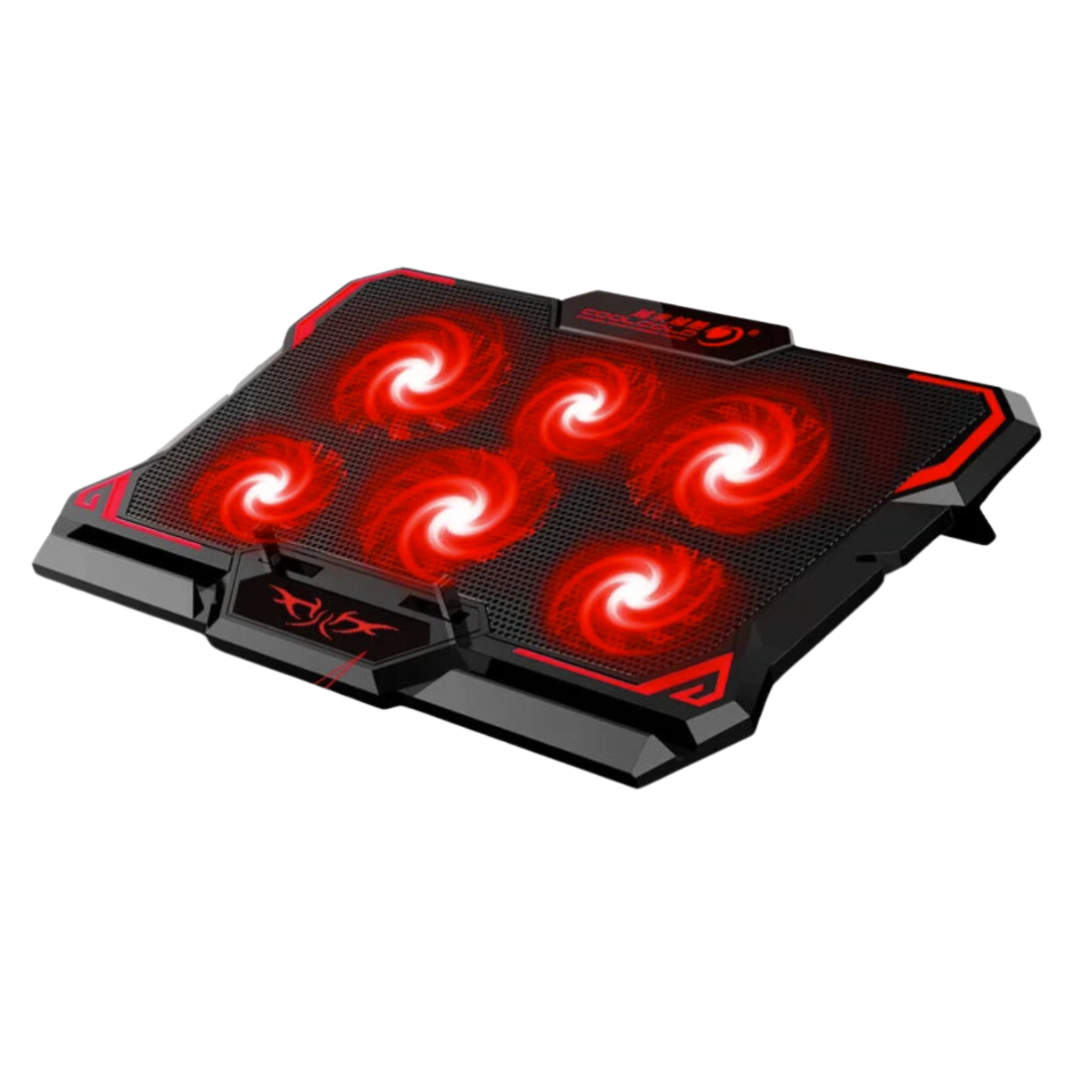 Game Laptop Cooler Six Fan LED Screen